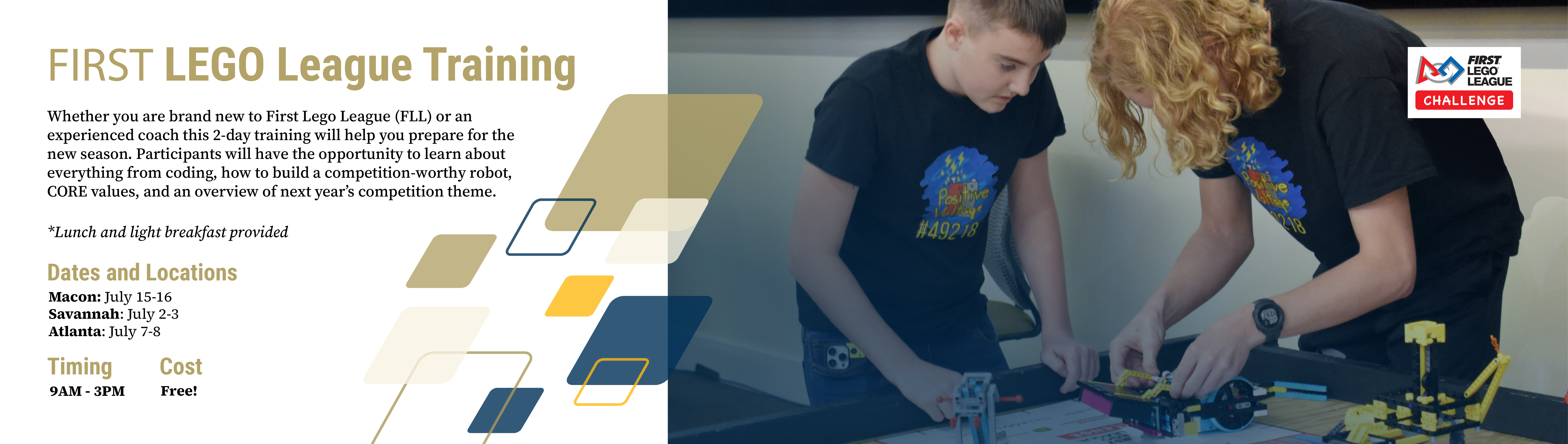 First Lego League Homepage Banner